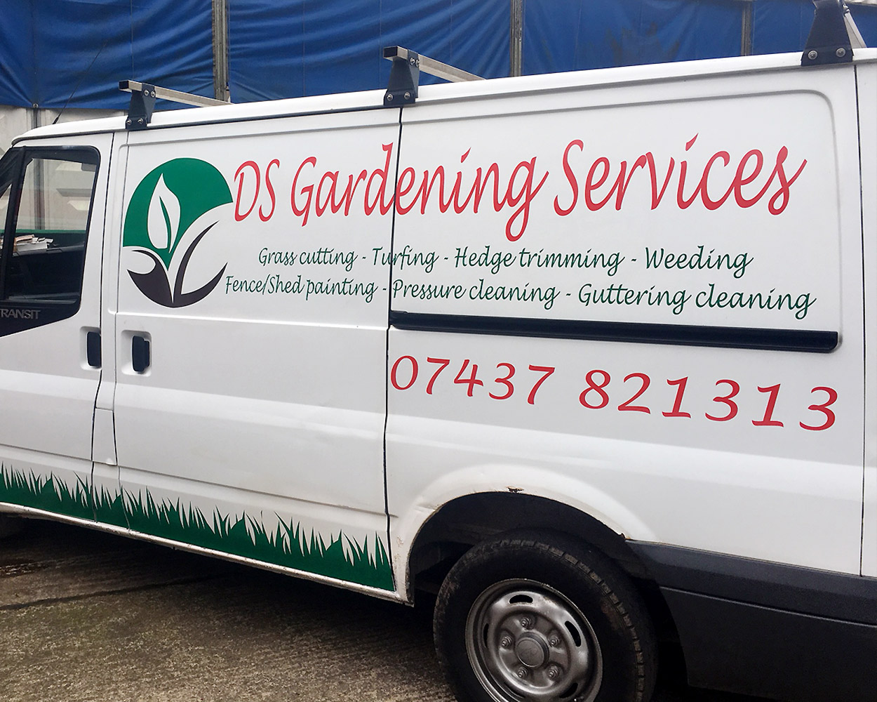 DS Gardening Services Vehicle Livery